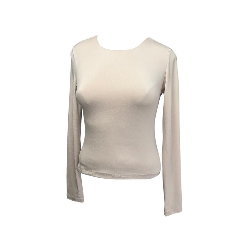 Better Together Women's Top Long Sleeves Size Small Tan